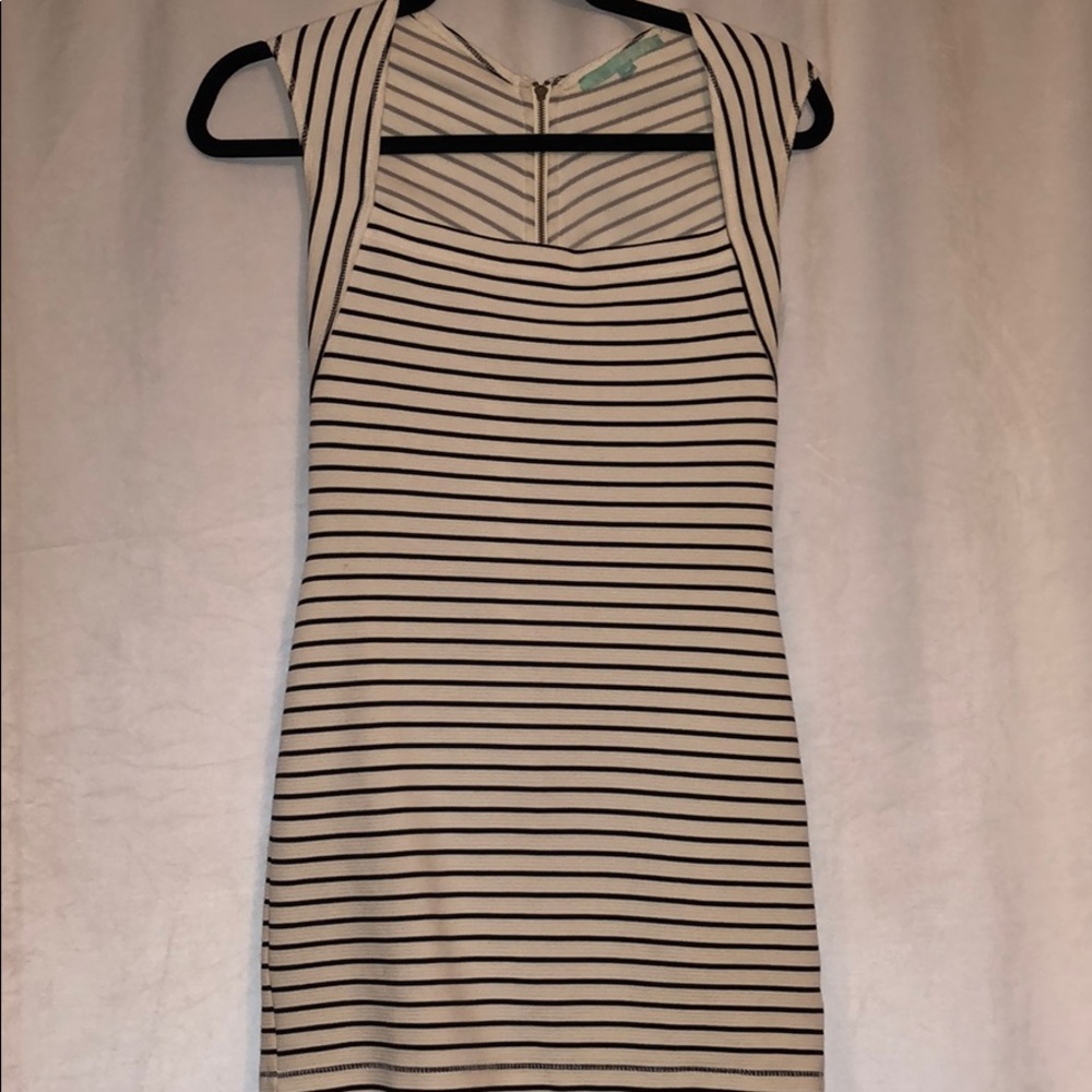 Mini black and white dress